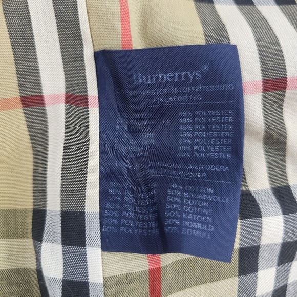 Vintage Burberrys Sz 10 XL Plus Trench Coat Double Breasted Belted Wool Lined - Picture 8 of 16